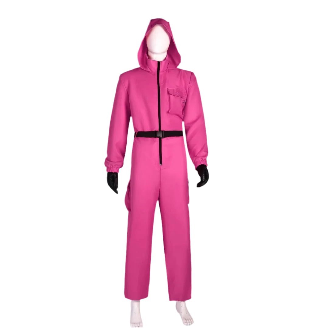Squid Game Guard: Pick (pink, red, black) costume // (Masks SOLD SEPARATELY)