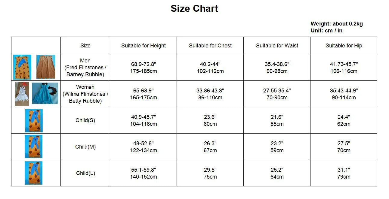 Flint Stone Costume (with family)