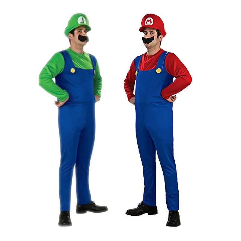 Super Mario: Mario and Luigi (Male and Female) / Halloween couple, duo, squad Costume