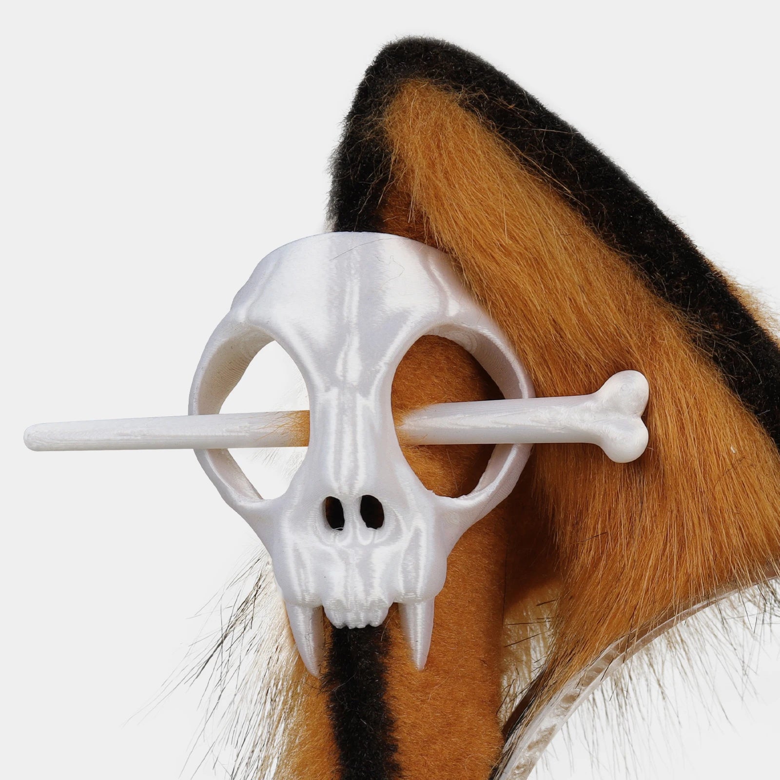 Furry Ears Headband Animal Fox Wolf Dog Faux Fur Realistic Costumes Accessory for Cosplay