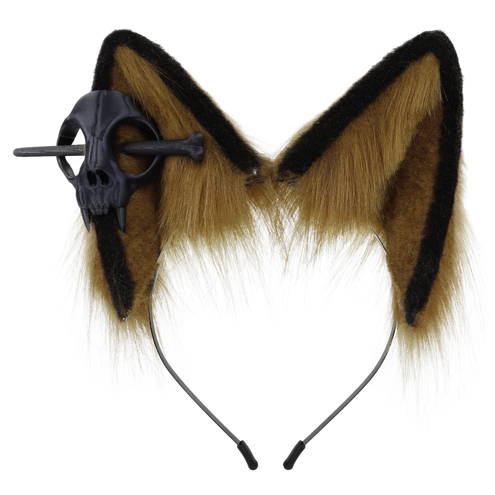 Furry Ears Headband Animal Fox Wolf Dog Faux Fur Realistic Costumes Accessory for Cosplay