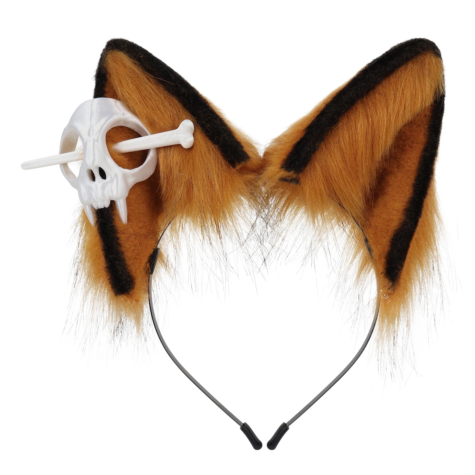 Furry Ears Headband Animal Fox Wolf Dog Faux Fur Realistic Costumes Accessory for Cosplay