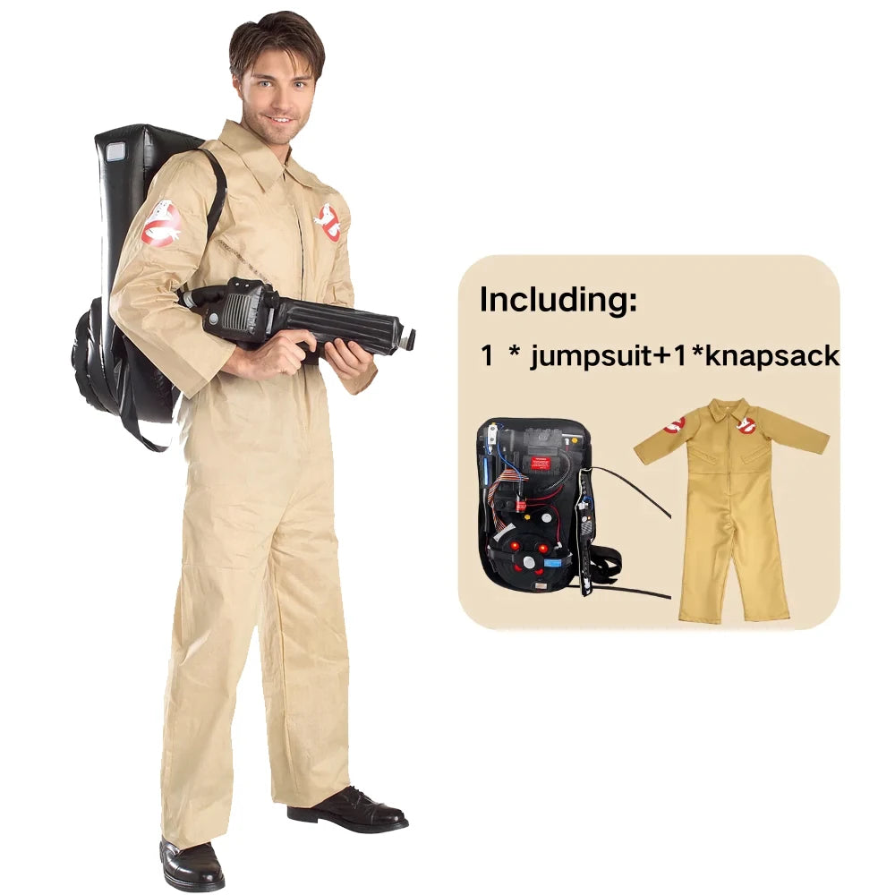 Ghostbusters Costume (with GHOST GUN BAG)
