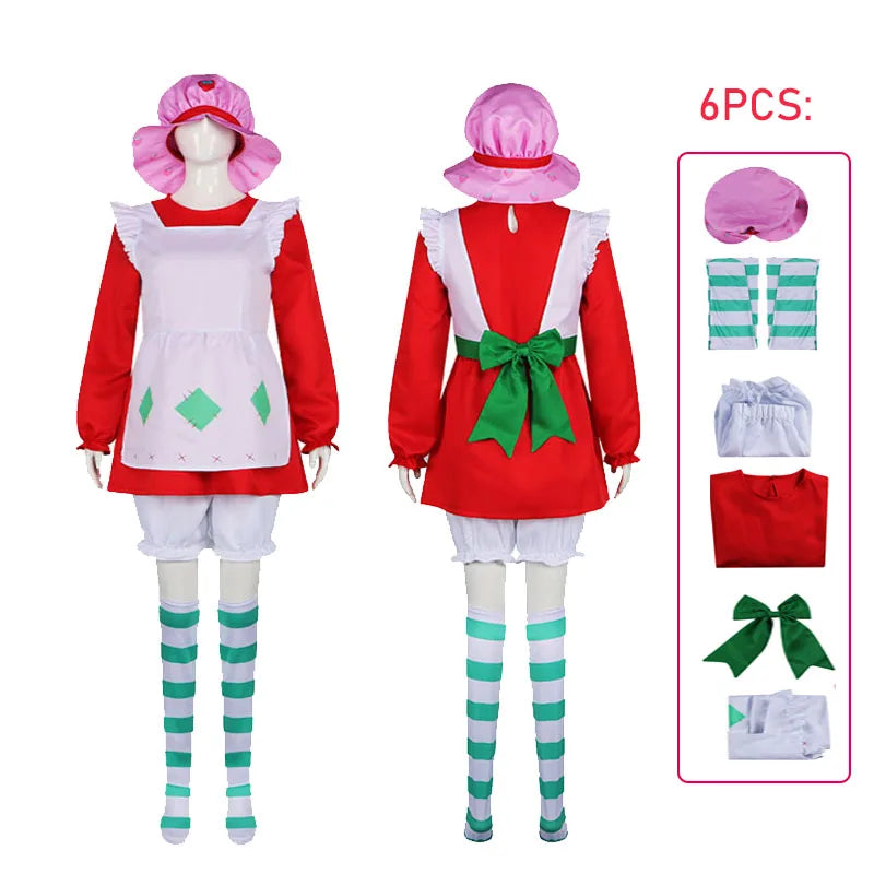 Strawberry Shortcake Costume (Dress Set With Hat)
