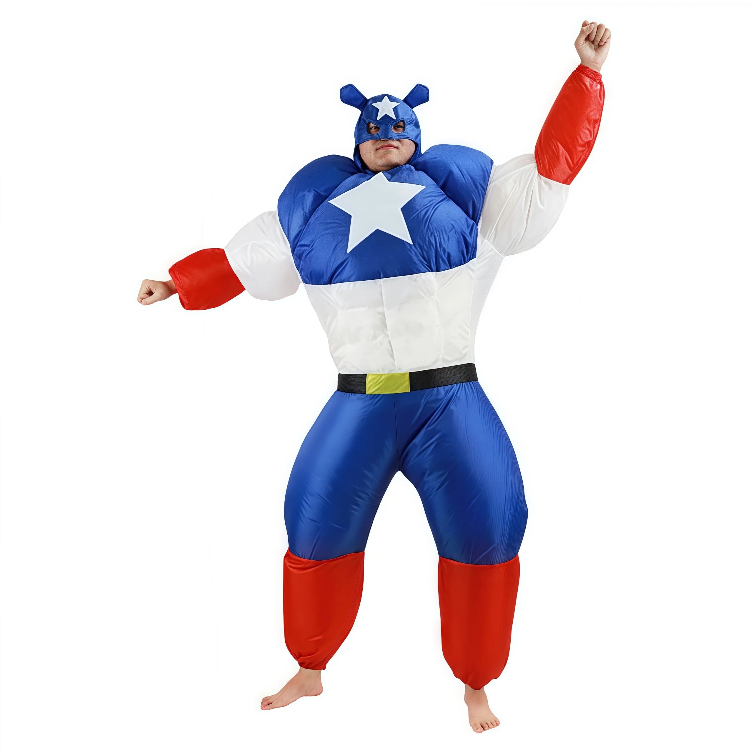 Inflatable Captain America / One size (150cm - 190cm)