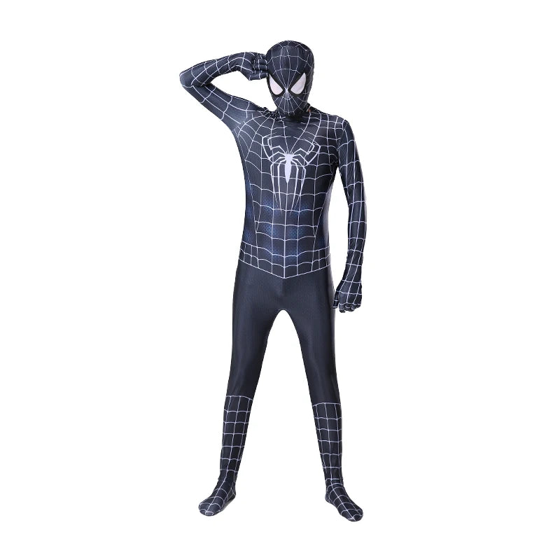 Spiderman: Black Symbiote Venom Black Spiderman Costume